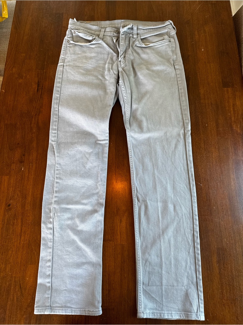 Men's Levi 514 Light Gray Slim Straight Jeans
